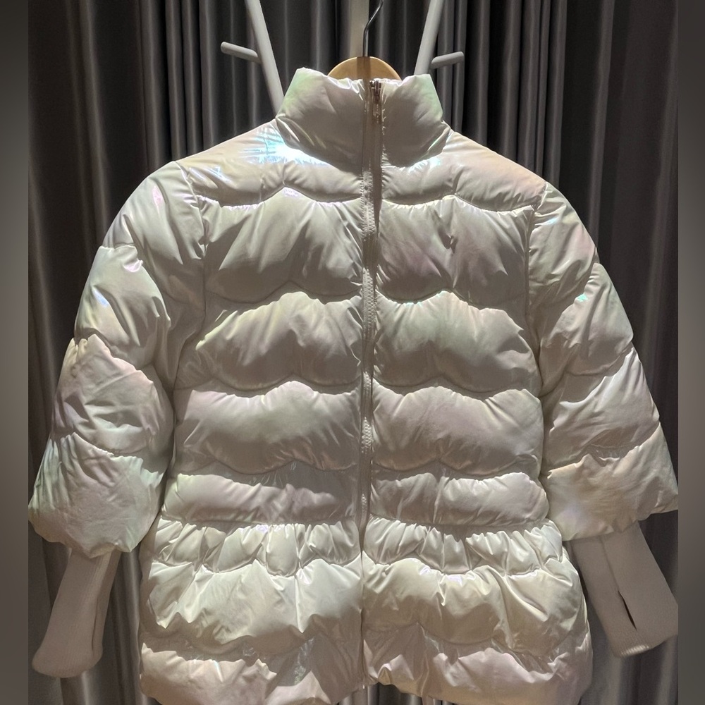 Habitual Iridescent White Puffer Jacket size 7/8